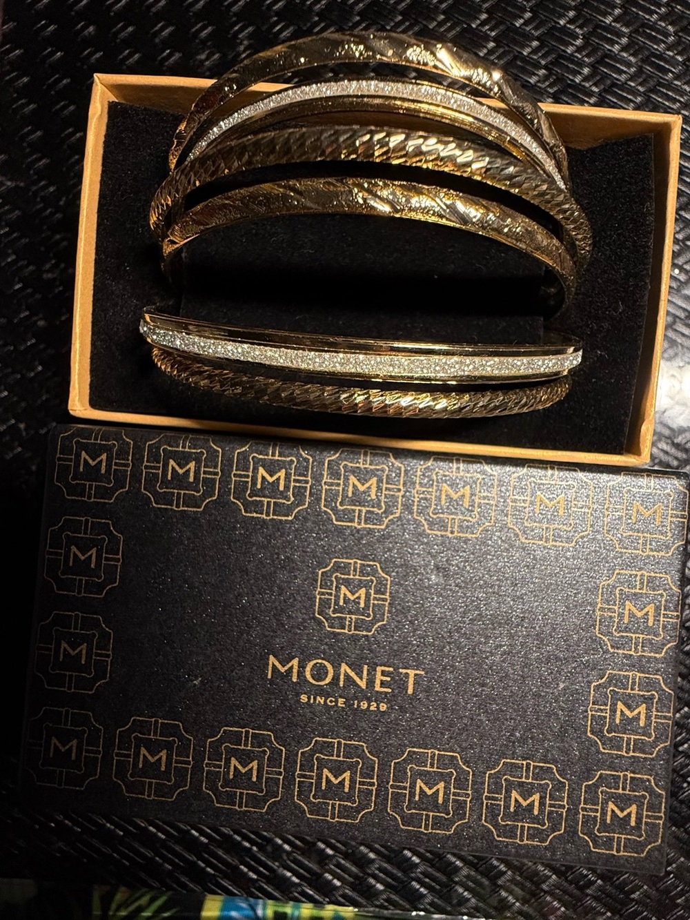 Monet Gold-Tone Multi Bangle Bracelet Set